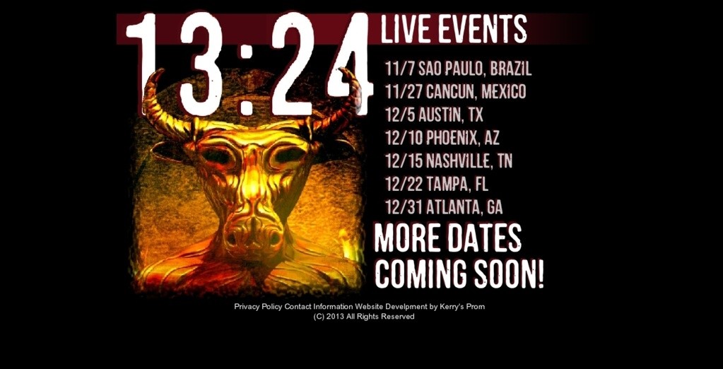 Click for information on 13:24 Live Tour Events